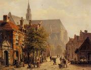 unknow artist European city landscape, street landsacpe, construction, frontstore, building and architecture. 297 Germany oil painting artist